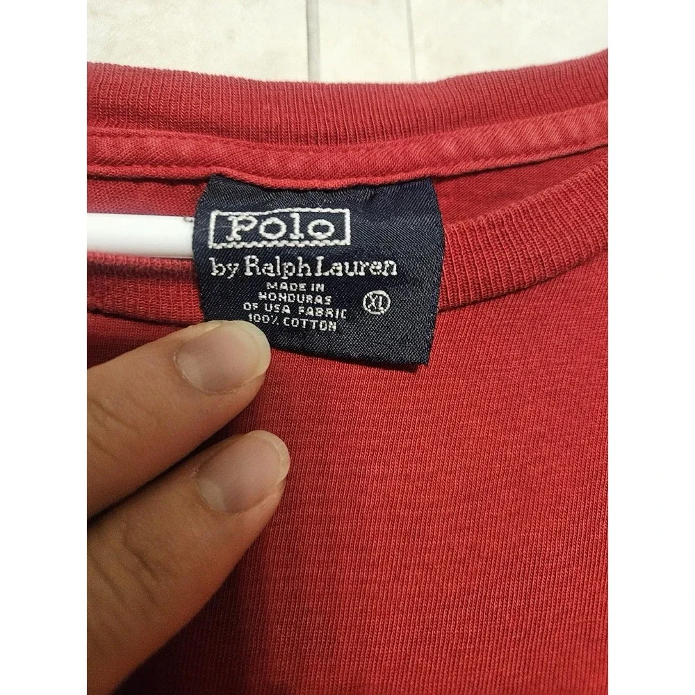 Polo Ralph Lauren Men's Short Sleeve Polo‎ T-Shirt. Color Red XL